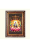 Sri Sai Baba Color Photo frame 10x14 Inch - Vibrant Religious Wall Art for Home ,Office Decor,Temple Decoration and Gifting.
