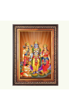 Sri Ram Sita Lakshman And Hanuman Color Photo frame 10x14 Inch - Vibrant Religious Wall Art for Home ,Office Decor,Temple Decoration and Gifting.