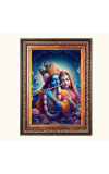 Sri Radha Krishna Color Photo frame 10x14 Inch - Vibrant Religious Wall Art for Home ,Office Decor,Temple Decoration and Gifting.