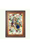 Sri Radha Krishna Color Photo frame 10x14 Inch - Vibrant Religious Wall Art for Home ,Office Decor,Temple Decoration and Gifting.