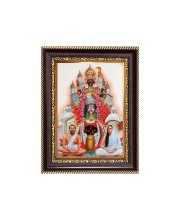 Sri Maa Kali, Sri Ramkrishna and Sri Maa Sarada Devi Digital Print Photo 6.7x8.7 inches - Vibrant Religious Desk And Wall Art for Home , Office and Temple Decor and Gifting.