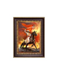 Chhatrapati Shivaji Maharaj Digital Print Photo 6.7x8.7 inches - Vibrant Religious Desk And Wall Art for Home , Office and Temple Decor and Gifting.