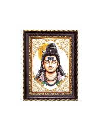 Lord Shiva Digital Print Photo 6.7x8.7 inches - Vibrant Religious Desk And Wall Art for Home , Office and Temple Decor and Gifting.