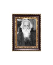 Rabindranath Tagore Digital Print Photo 6.7x8.7 inches - Vibrant Religious Desk And Wall Art for Home , Office and Temple Decor and Gifting.