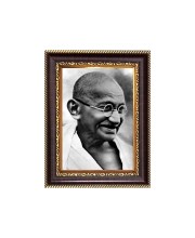 Mahatma Gandhi Digital Print Photo 6.7x8.7 inches - Vibrant Religious Desk And Wall Art for Home , Office and Temple Decor and Gifting.
