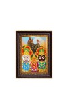 Sri Jagannath, Subhadra and Balaram Digital Print Photo 6.7x8.7 inches - Vibrant Religious Desk And Wall Art for Home , Office and Temple Decor and Gifting.