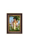 Sri Dattatreya Swamy Digital Print Photo 6.7x8.7 inches - Vibrant Religious Desk And Wall Art for Home , Office and Temple Decor and Gifting.
