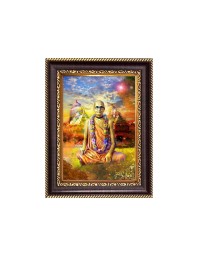 Bhakti Siddhanta Saraswati Digital Print Photo 6.7x8.7 inches - Vibrant Religious Desk And Wall Art for Home , Office and Temple Decor and Gifting.