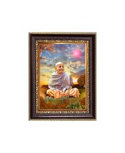 Sri A. C. Bhaktivedanta Swami Prabhupada Digital Print Photo 6.7x8.7 inches - Vibrant Religious Desk And Wall Art for Home , Office and Temple Decor and Gifting.