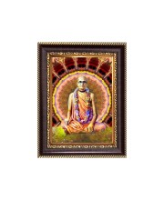 Sri Bhakti Siddhanta Saraswati Digital Print Photo 6.7x8.7 inches - Vibrant Religious Desk And Wall Art for Home , Office and Temple Decor and Gifting.