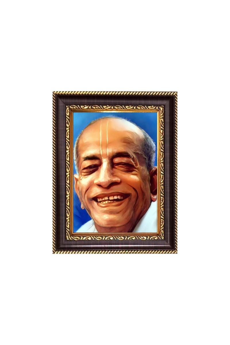 Sri A. C. Bhaktivedanta Swami Prabhupada Digital Print Photo 6.7x8.7 inches - Vibrant Religious Desk And Wall Art for Home , Office and Temple Decor and Gifting.