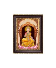 Sri Maa Annapurna Devi Digital Print Photo 6.7x8.7 inches - Vibrant Religious Desk And Wall Art for Home , Office and Temple Decor and Gifting.