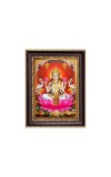 Sri Maa Lakshmi Digital Print Photo 6.7x8.7 inches - Vibrant Religious Desk And Wall Art for Home , Office and Temple Decor and Gifting.