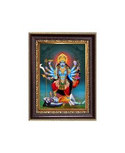 Sri Maa Kali Digital Print Photo 6.7x8.7 inches - Vibrant Religious Desk And Wall Art for Home , Office and Temple Decor and Gifting.