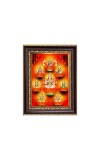 Sri Maa Ashta Lakshmi Digital Print Photo 6.7x8.7 inches - Vibrant Religious Desk And Wall Art for Home , Office and Temple Decor and Gifting.