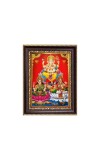Sri Maa Lakshmi, Sri Ganeshji and Sri Maa Saraswati Digital Print Photo 6.7x8.7 inches - Vibrant Religious Desk And Wall Art for Home , Office and Temple Decor and Gifting.