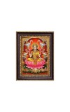 Sri Maa Lakshmi Digital Print Photo 6.7x8.7 inches - Vibrant Religious Desk And Wall Art for Home , Office and Temple Decor and Gifting.
