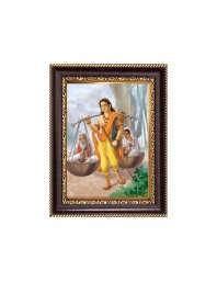 Shravan Kumar Ramayana Digital Print Photo 6.7x8.7 inches - Vibrant Religious Desk And Wall Art for Home , Office and Temple Decor and Gifting.