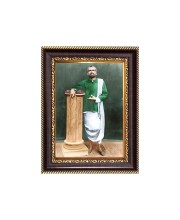 Sri Ramkrishna Digital Print Photo 6.7x8.7 inches - Vibrant Religious Desk And Wall Art for Home , Office and Temple Decor and Gifting.