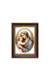 Mother Mary and Baby Jesus Digital Print Photo 6.7x8.7 inches - Vibrant Religious Desk And Wall Art for Home , Office and Temple Decor and Gifting.