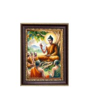 Lord Gautam Buddha Digital Print Photo 6.7x8.7 inches - Vibrant Religious Desk And Wall Art for Home , Office and Temple Decor and Gifting.