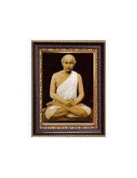 Sri Yogi Raj Shyamacharan Lahiri Digital Print Photo 6.7x8.7 inches - Vibrant Religious Desk And Wall Art for Home , Office and Temple Decor and Gifting.