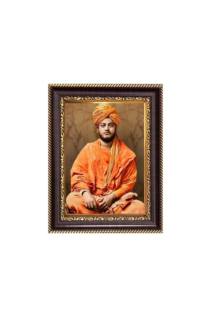 Sri Swami Vivekananda Digital Print Photo 6.7x8.7 inches - Vibrant Religious Desk And Wall Art for Home , Office and Temple Decor and Gifting.