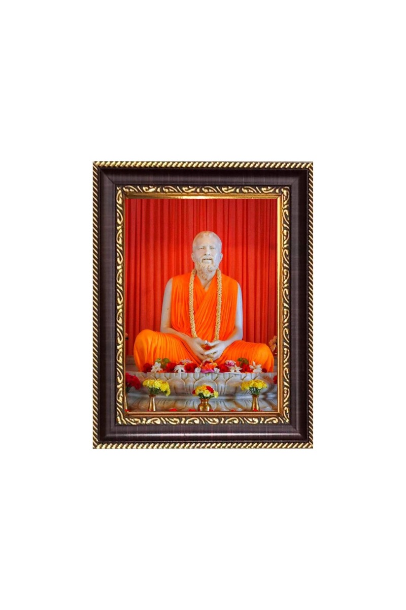 Sri Ramakrishna Digital Print Photo 6.7x8.7 inches - Vibrant Religious Desk And Wall Art for Home , Office and Temple Decor and Gifting.