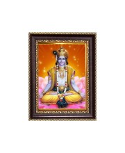Sri Krishna Digital Print Photo 6.7x8.7 inches - Vibrant Religious Desk And Wall Art for Home , Office and Temple Decor and Gifting.