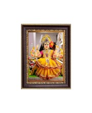 Sri Mata Rani Digital Print Photo 6.7x8.7 inches - Vibrant Religious Desk And Wall Art for Home , Office and Temple Decor and Gifting.