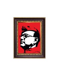 Netaji Subhas Chandra Bose Digital Print Photo 6.7x8.7 inches - Vibrant Religious Desk And Wall Art for Home , Office and Temple Decor and Gifting.
