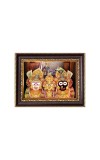Sri Jagannath, Subhadra and Balaram Digital Print Photo 6.7x8.7 inches - Vibrant Religious Desk And Wall Art for Home , Office and Temple Decor and Gifting.