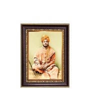Sri Swami Vivekananda Digital Print Photo 6.7x8.7 inches - Vibrant Religious Desk And Wall Art for Home , Office and Temple Decor and Gifting.