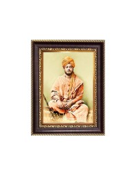 Sri Swami Vivekananda Digital Print Photo 6.7x8.7 inches - Vibrant Religious Desk And Wall Art for Home , Office and Temple Decor and Gifting.