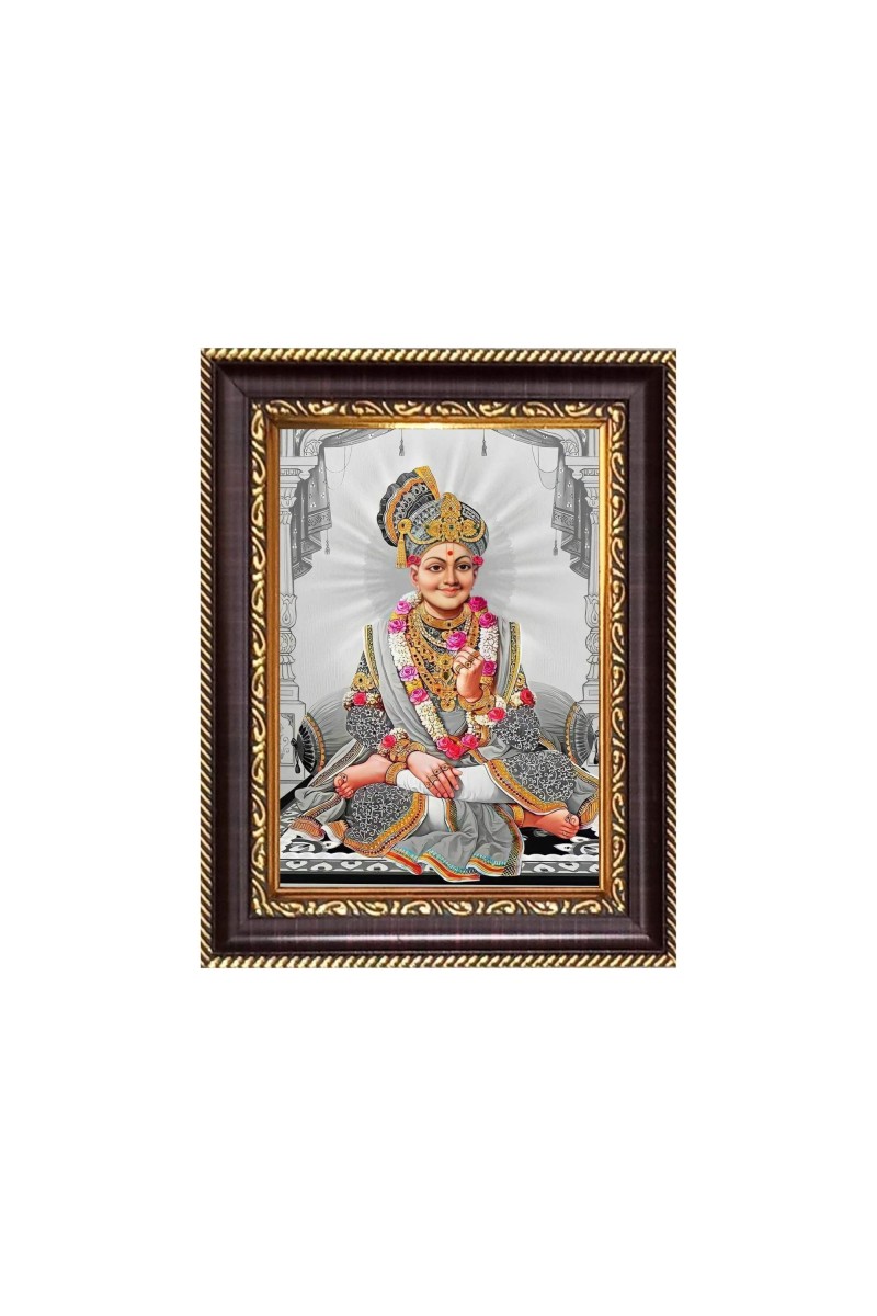 Sri Khatu Shyam Baba Digital Print Photo 6.7x8.7 inches - Vibrant Religious Desk And Wall Art for Home , Office and Temple Decor and Gifting.