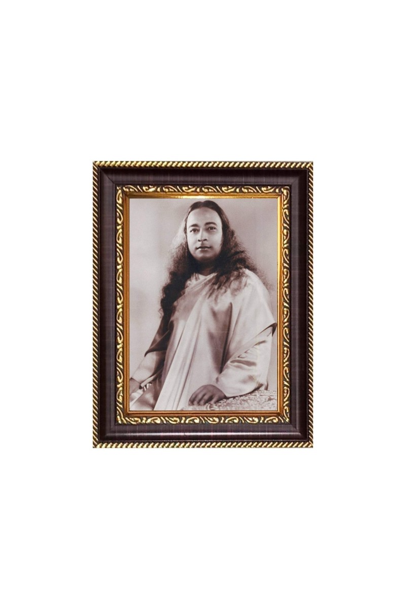 Sri Paramahansa Yogananda Digital Print Photo 6.7x8.7 inches - Vibrant Religious Desk And Wall Art for Home , Office and Temple Decor and Gifting.