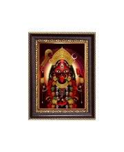 Sri Maa Kali Digital Print Photo 6.7x8.7 inches - Vibrant Religious Desk And Wall Art for Home , Office and Temple Decor and Gifting.