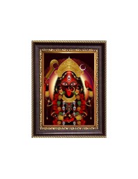 Sri Maa Kali Digital Print Photo 6.7x8.7 inches - Vibrant Religious Desk And Wall Art for Home , Office and Temple Decor and Gifting.