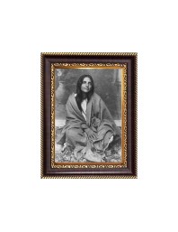 Sri Anandamayi Maa Digital Print Photo 6.7x8.7 inches - Vibrant Religious Desk And Wall Art for Home , Office and Temple Decor and Gifting.