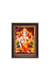 Sri Ganeshji Digital Print Photo 6.7x8.7 inches - Vibrant Religious Desk And Wall Art for Home , Office and Temple Decor and Gifting.