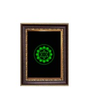 Anahata Chakra Digital Print Photo 6.7x8.7 inches - Vibrant Religious Desk And Wall Art for Home , Office and Temple Decor and Gifting.
