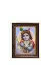 Sri Krishna Digital Print Photo 6.7x8.7 inches - Vibrant Religious Desk And Wall Art for Home , Office and Temple Decor and Gifting.