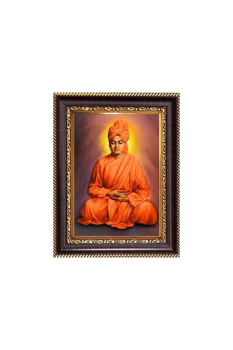 Sri Swami Vivekananda Digital Print Photo 6.7x8.7 inches - Vibrant Religious Desk And Wall Art for Home , Office and Temple Decor and Gifting.