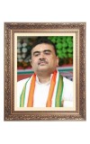 Sri Suvendu Adhikari Big Photo Frame - 10x14 Inches for Home ,Temple &  Office Decoration