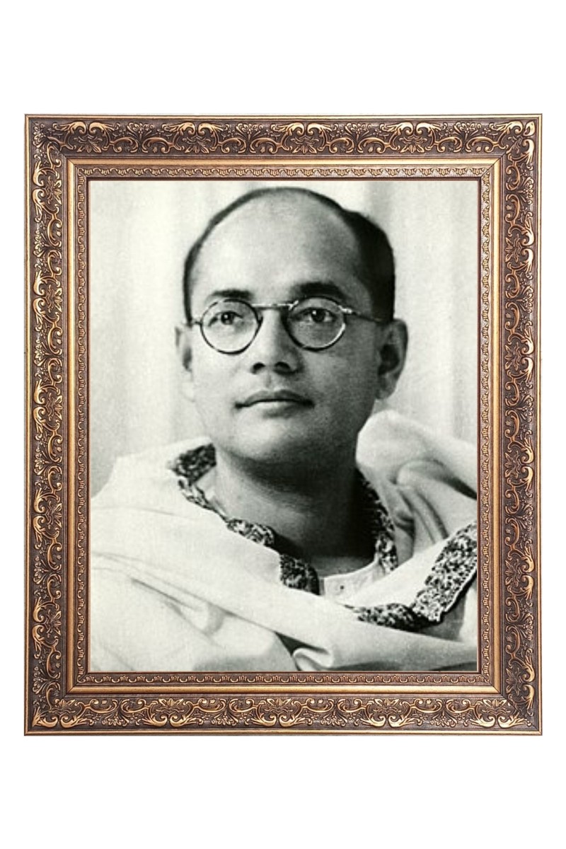 Netaji Subhash Chandra Bose Big Photo Frame - 10x14 Inches for Home ,Temple &  Office Decoration