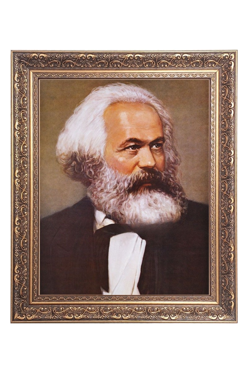 Karl Marx Big Photo Frame - 10x14 Inches for Home ,Temple &  Office Decoration
