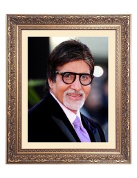 Sri Amitabh Bachchan Big Photo Frame - 10x14 Inches for Home ,Temple &  Office Decoration