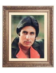 Sri Amitabh Bachchan Big Photo Frame - 10x14 Inches for Home ,Temple &  Office Decoration