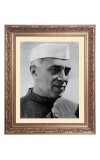 Pundit Jawaharlal Nehru Big Photo Frame - 10x14 Inches for Home ,Temple &  Office Decoration
