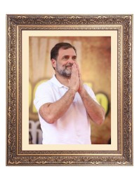 Sri Rahul Gandhi Big Photo Frame - 10x14 Inches for Home ,Temple &  Office Decoration